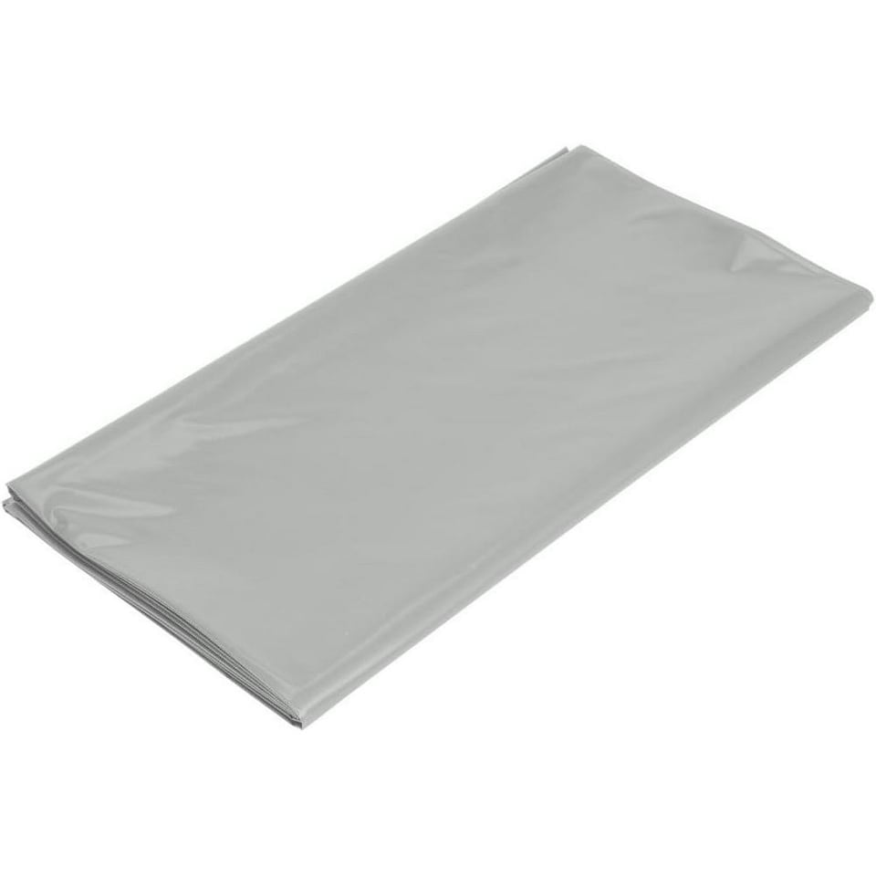 image 1 of Amscan Plastic Party Table Cover - Silver - One Size