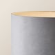 image 5 of ValueLights Tavel Brushed Silver Floor Lamp with Large Grey Shade | Grey