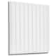 image 1 of NOVECRAFTO Fluted Line 3D Wall Panels – 6 Sheets 1.5 sqm (16.15 sqft) – Decorative Matte PVC Panels 50x50cm – Modern Fluted Design White