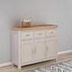image 1 of Bologna Painted 3 Door 3 Drawer Sideboard - L44 x W150 x H86 cm Brown