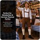 image 5 of Mens Brown Bavarian Oktoberfest Costume Set with Hat and Socks