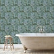 image 4 of Grandeco Exotic Garden Teal Wallpaper Birds Botanical Paste The Paper Exclusive