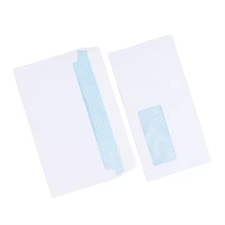 Pack of 25 80gsm White Paper Window Self-adhesive Mailing Envelopes 11 x 22cm
