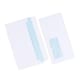 image 1 of Pack of 25 80gsm White Paper Window Self-adhesive Mailing Envelopes 11 x 22cm