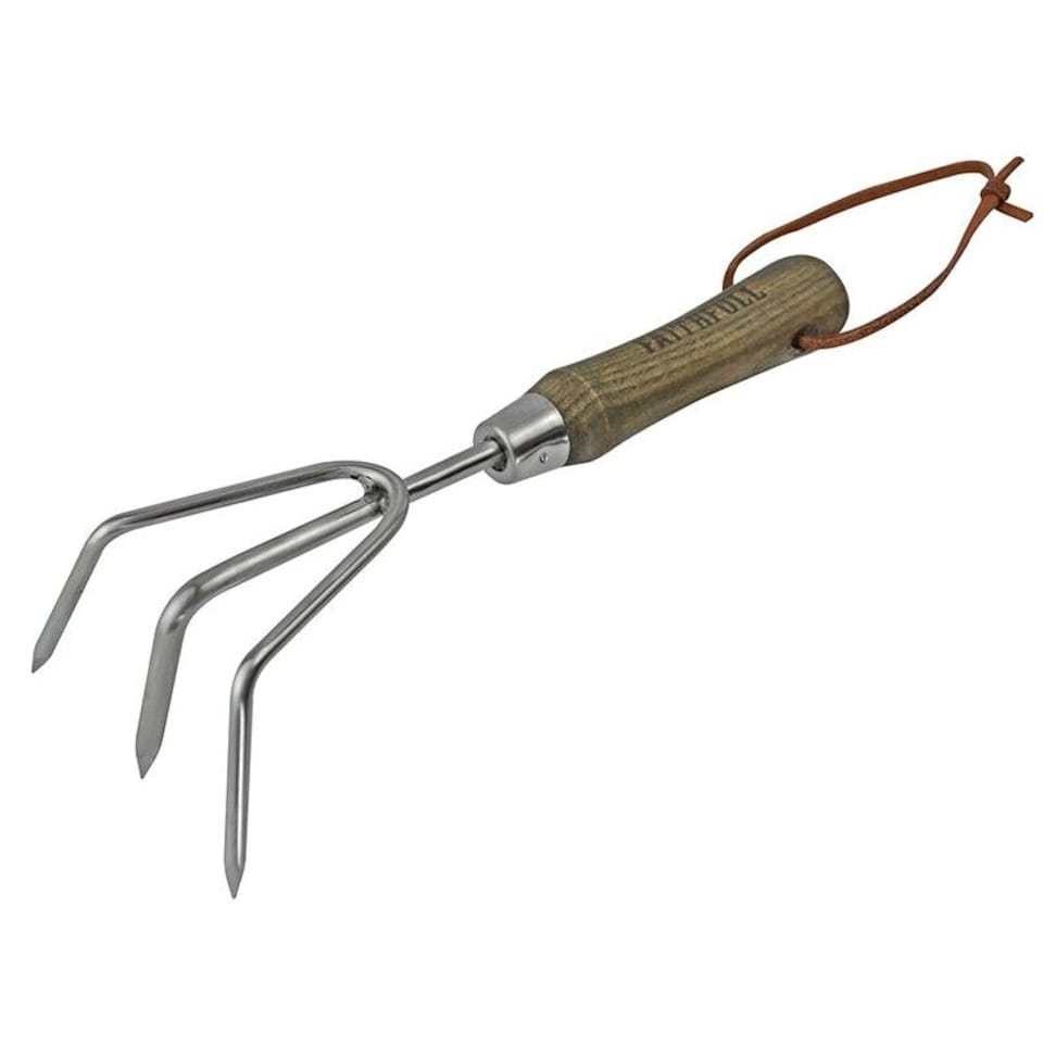 Faithfull Prestige Stainless Steel Hand Cultivator Ash Handle - Multi Colour - One Size