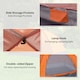 image 4 of Outsunny Camping Tent for 2 Person Dome Tent w/ Storage Pocket | Orange
