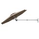 image 10 of COSTWAY Garden Wall Mounted Cantilever Parasol Tilting Umbrella Red