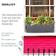 image 3 of Window Box Light Concrete Dark Grey Garden Planter L60 W17 H17.5 cm, 18 ltrs Cap.