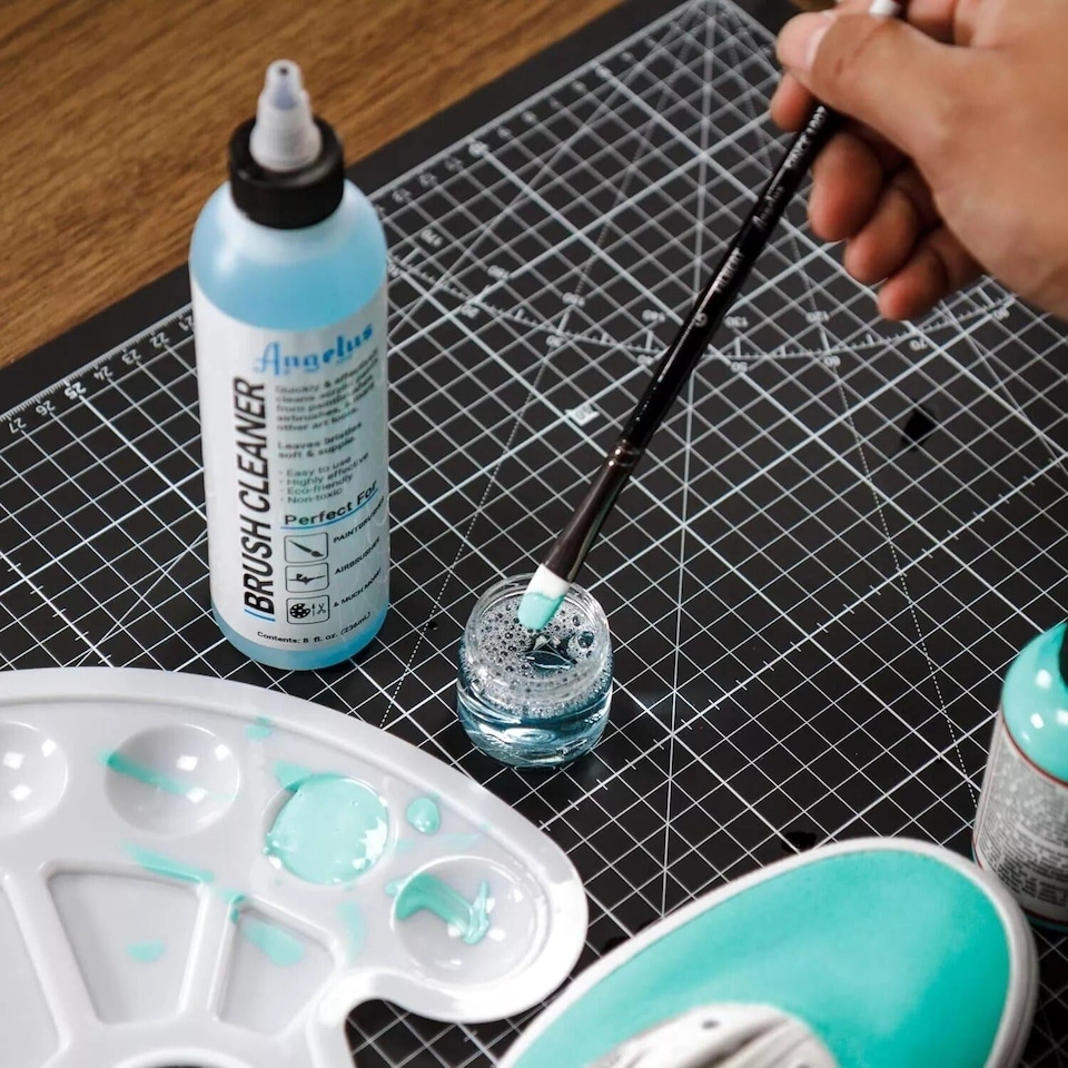 image 1 of Angelus Brush Cleaner - For Removing Dried Acrylic Paint 8oz | Clear