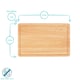 image 3 of Argon Tableware Wooden Butchers Block Chopping Board - 30cm x 20cm | Brown | Brown
