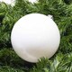 image 1 of White Matte Shatterproof Christmas Bauble 15cm