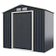 image 10 of COSTWAY 7FT x 4FT Outdoor Storage Shed Tool Utility Storage House Grey