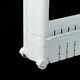 image 3 of 5 Tier Slim Slide Out Kitchen Trolley Storage Shelf & Organizer Rack White | White