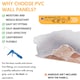 image 4 of NOVECRAFTO Brick & Stone Effect 3D Wall Panels (96cm x 48cm) DIY PVC Plastic Cladding Panels