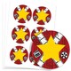 image 1 of Hollywood Design Round Stickers 88mm - Sheet of 6