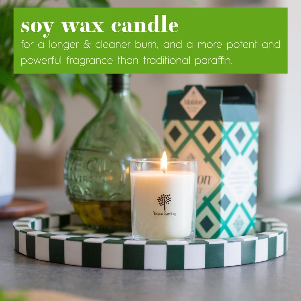 image 1 of Nicola Spring Summer Berries Scented Candle & Diffuser Set - 160g Natural Soy Wax Candle & Home Air Freshener Set