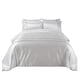 image 1 of Shimmer Duvet Cover Set Luxury Bedding with Elegant Metallic Finish | White | Double