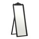 image 1 of Boudoir Floorstanding Mirror with Matt Black Finish Black