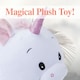 image 10 of White Roly Poly Unicorn 40cm Large Cute Plush Toy - Oh So Soft