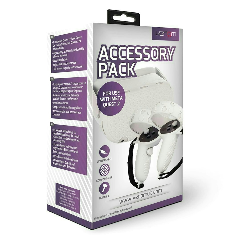 image 1 of Venom Silicone Protective Accessory Pack for Meta Quest 2