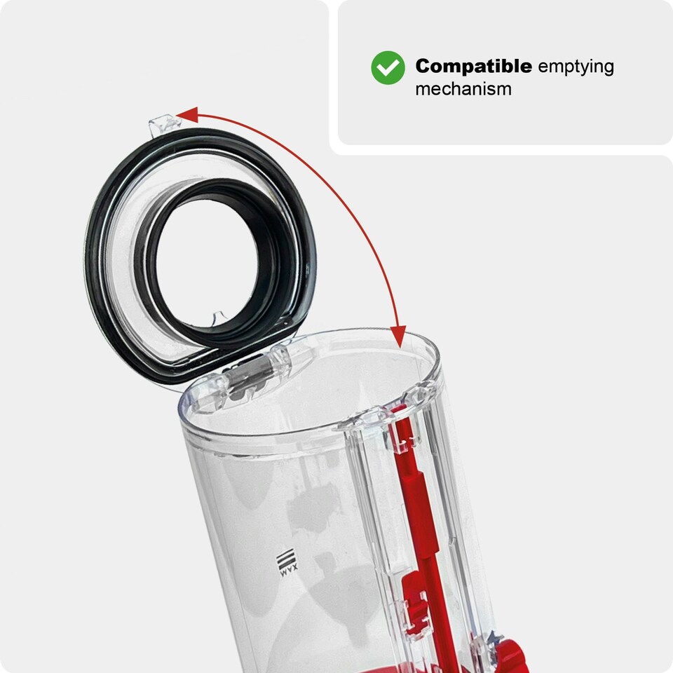 image 1 of SPARES2GO Dust Bin Container for Dyson V10 SV12 Animal Absolute Vacuum
