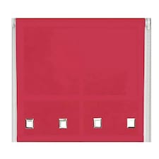 60cm Red Square Eyelet Edge Roller Blind Red | Red