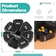 image 2 of Black Weekly Pill Box, Pill Organiser with Weekday Labels