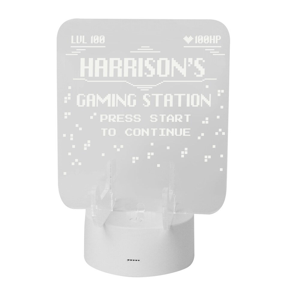 image 1 of Personalised Gaming Controller Holder LED Colour Changing Light
