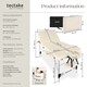 image 6 of Massage Table Ko Tao - 3 zones, 78cm wide, aluminium frame, folding, carry bag | Cream | beige | 1