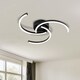 image 9 of Curve - Black LED Flush Ceiling Light | Black | 1