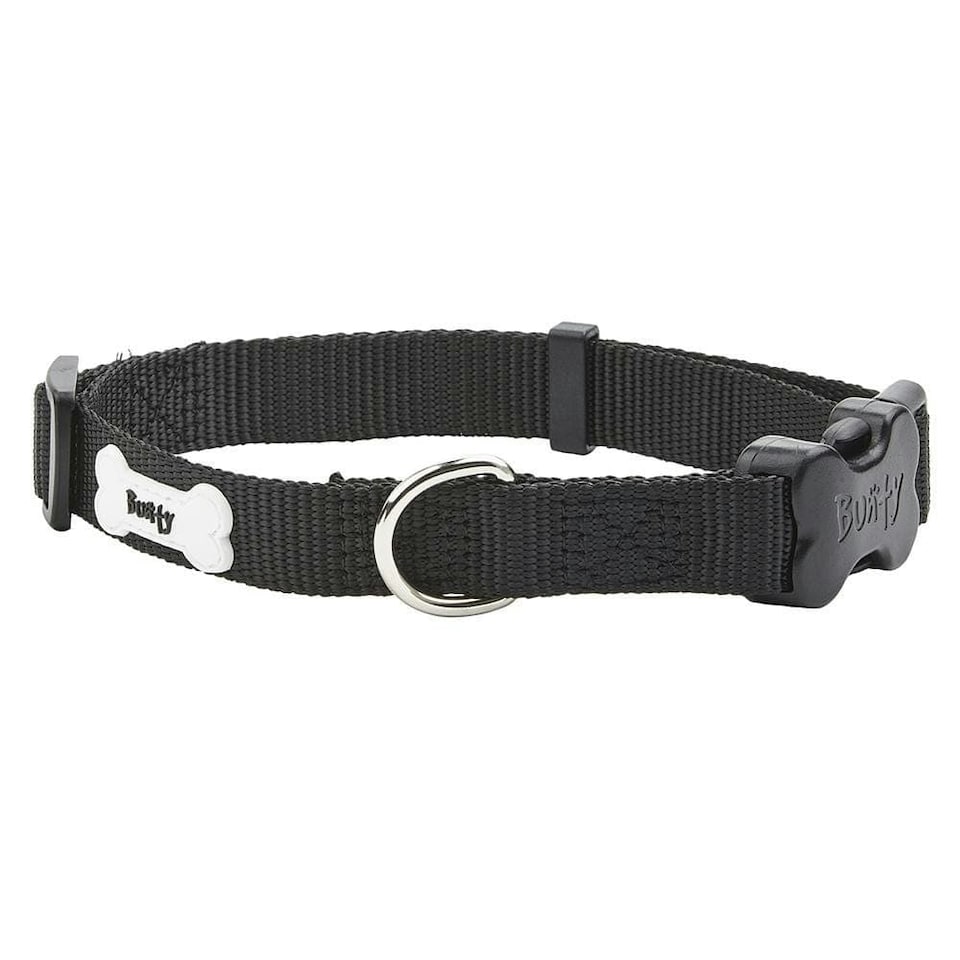 image 1 of Nylon Dog Collar, Middlewood Black | L