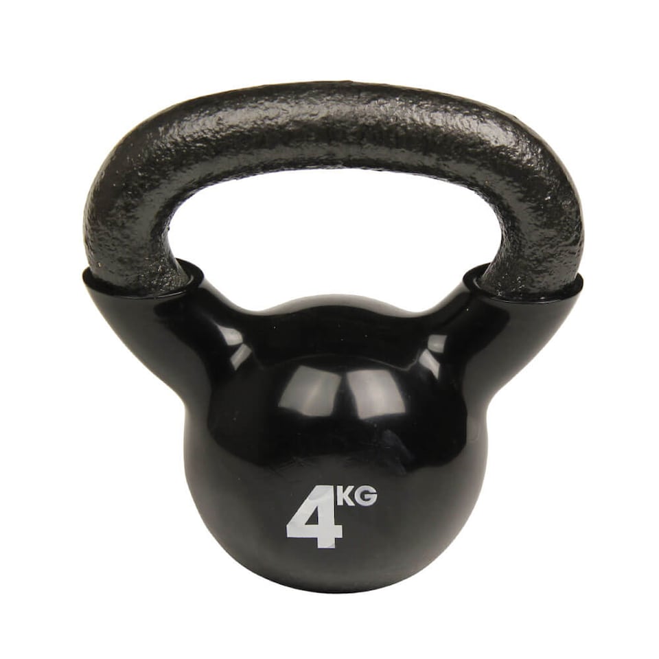 image 1 of Fitness Mad 4.5 kg Cast Iron Kettlebell, Black | Black | Black | 4.5