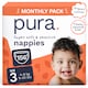 image 1 of Pura Soft & Sensitive Nappies Size 3, 156ct