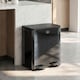 image 2 of HOMCOM 2 x 20L Dual Kitchen Bin Pedal Bin for Recycling and Waste, Black | Black | 1