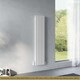 image 2 of Omeara - White Vertical Radiator H1600mm x W348mm Double Panel