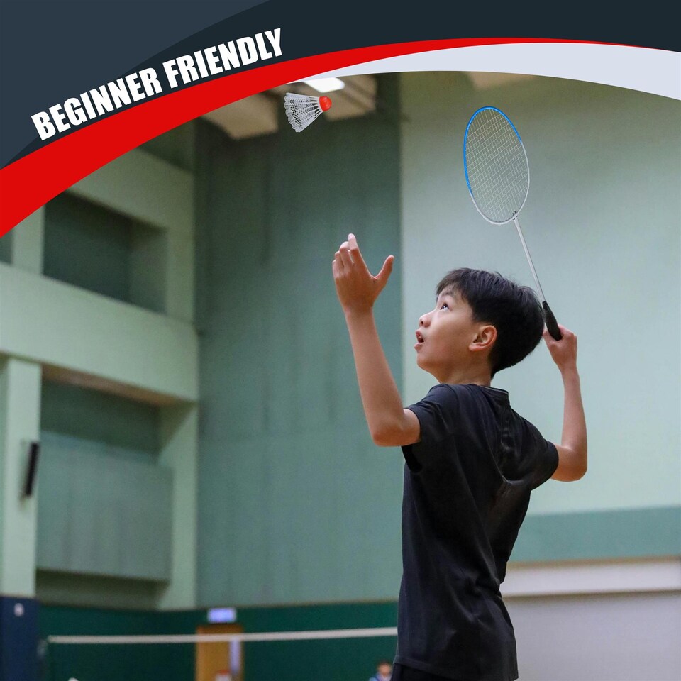 image 1 of The Magic Toy Shop Badminton Rackets Set of 2 Indoor Outdoor Sports Game