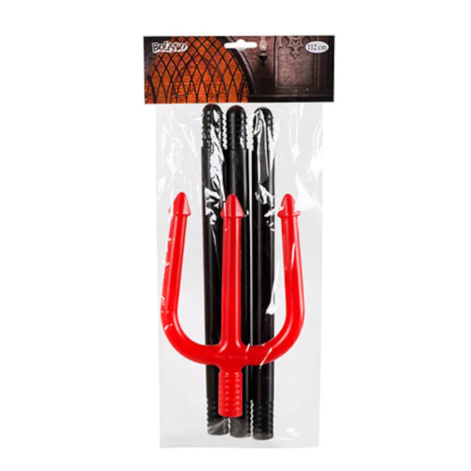 image 1 of Devil Fork Plastic Halloween Prop 112cm
