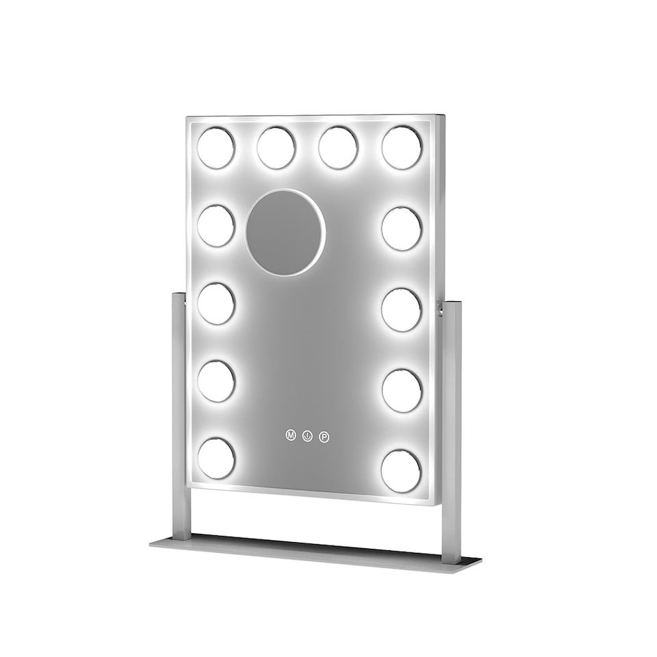 image 1 of Emitto LED Hollywood Makeup Vanity Mirror  Dimmable 3 Colour Lights 31x47cm