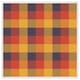 image 1 of Orange check pattern (Picture Frame) White | S
