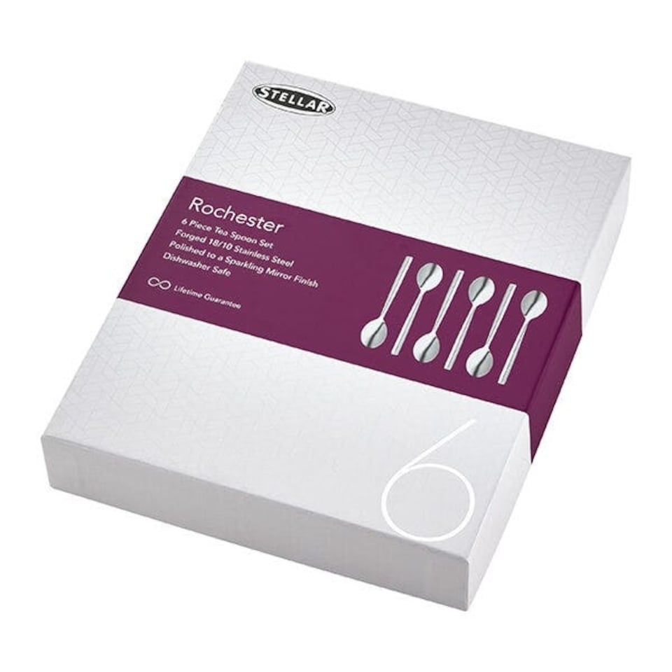 image 1 of Stellar Rochester Polished Set Of 6 Teaspoons Gift Box Set