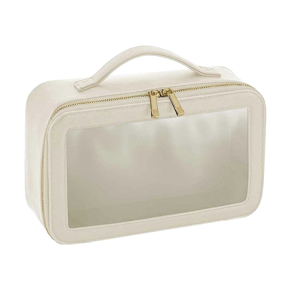 image 1 of Bagbase Boutique Clear Toiletry Bag - Oyster - One Size