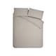 image 5 of Catherine Lansfield Crinkle Seersucker Duvet Cover Set Natural Cream | Natural | Double