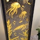 image 3 of Mirror and Water Feature with Ocean Floor Design with LED Lights