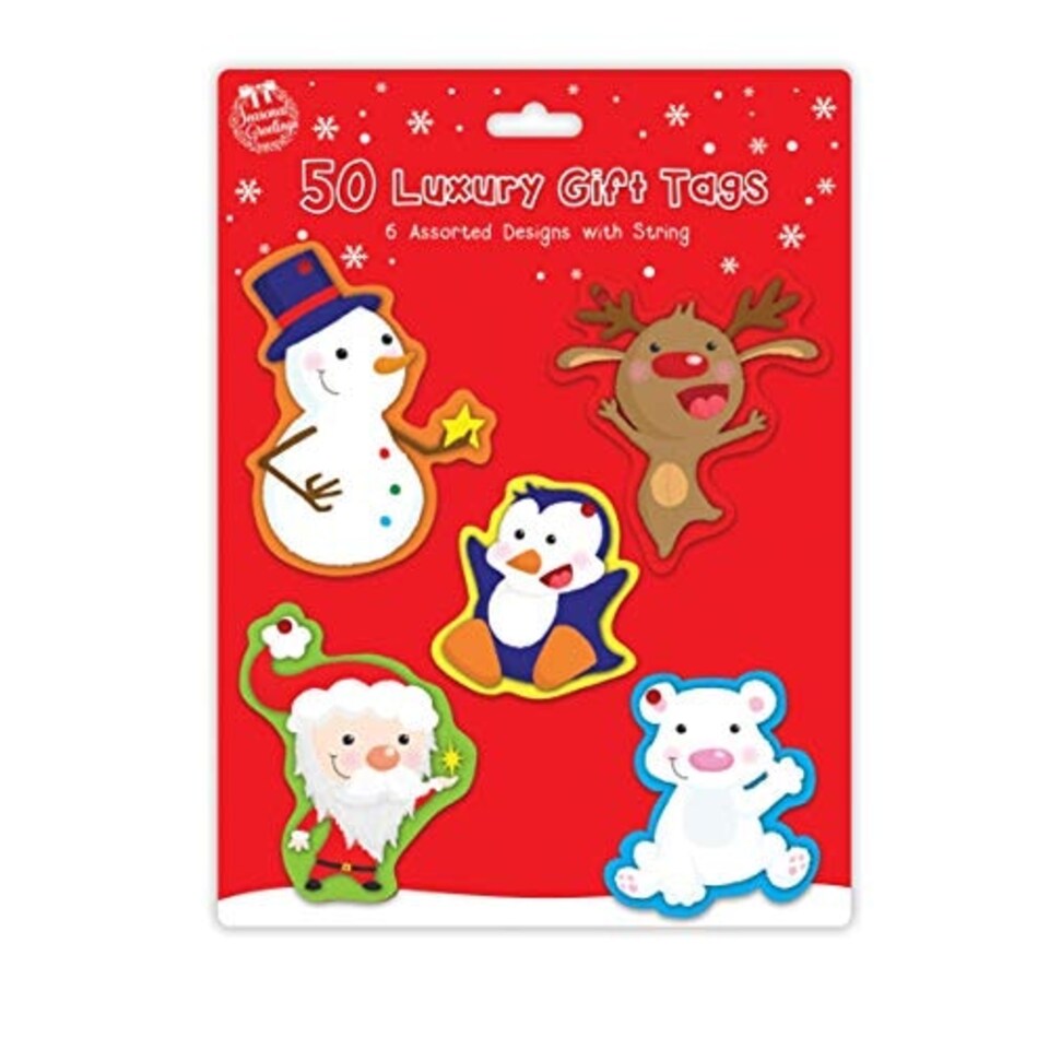 image 1 of Pack Of 50 Luxury Christmas Gift Tags