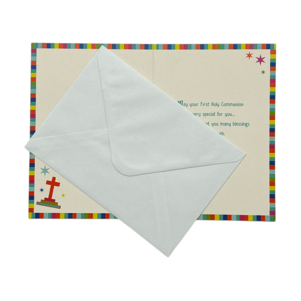 image 1 of For Niece Walk In The Light First Holy Communion Religious Card