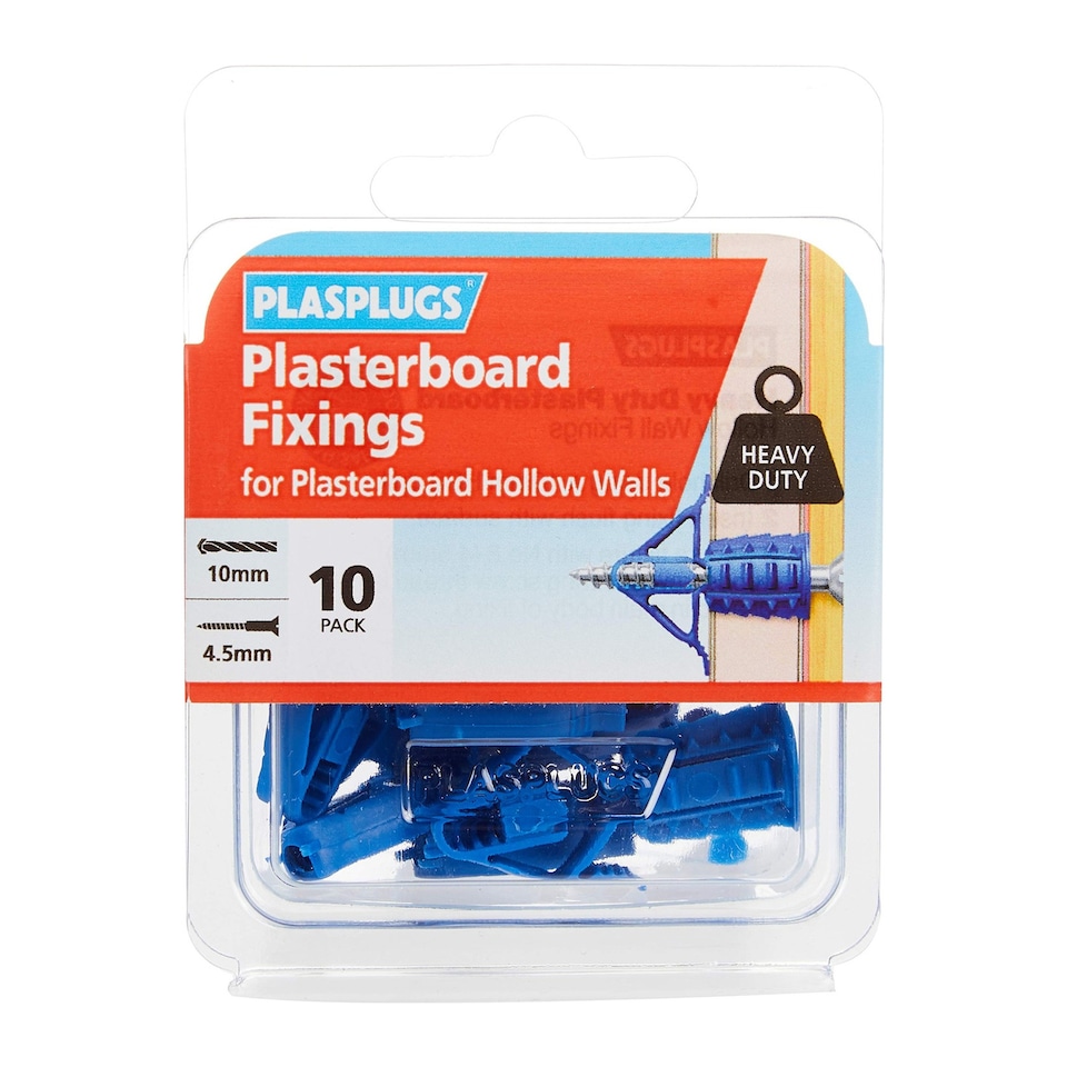 image 1 of Plasplugs Heavy-Duty Plasterboard Fixings HCF110 - 10 Pack