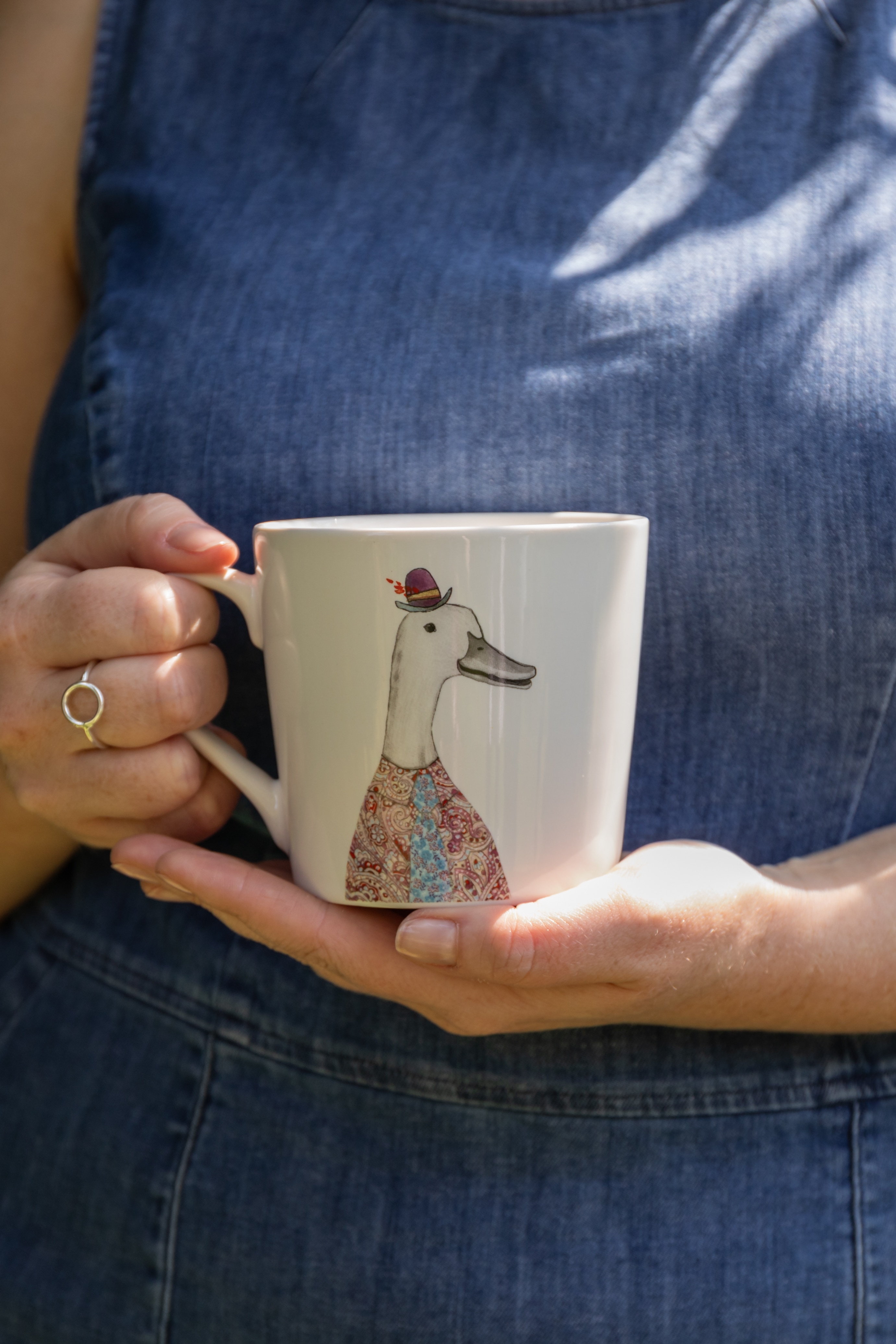 Mikasa Tipperleyhill 380ml Fine China Mug, Duck, Sleeved