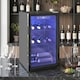 image 2 of HOMCOM 24 Bottle Wine Cooler, 68L Freestanding Drinks Beer Wine Fridge
