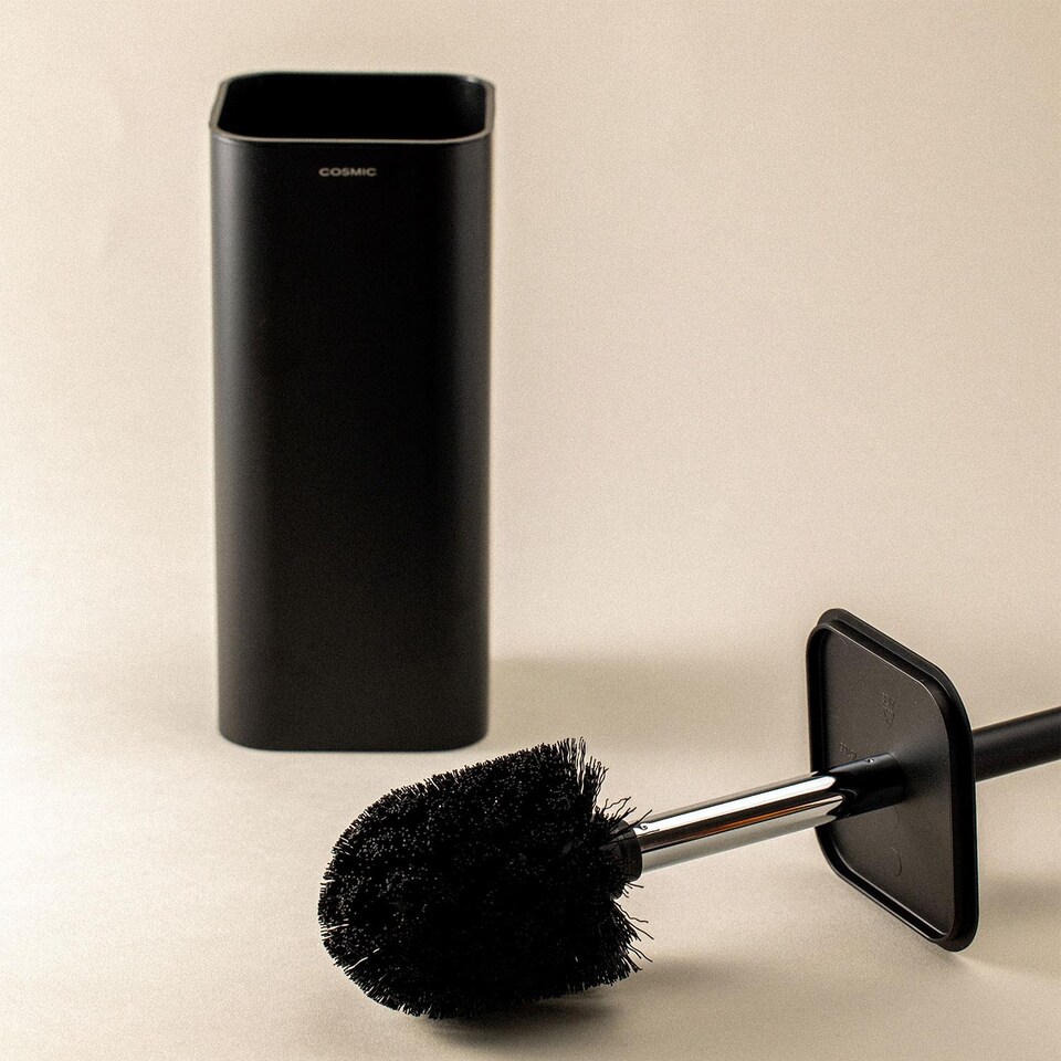 image 1 of COSMIC Toilet brush & holder, Brushed stainless steel, NEA Collection