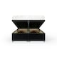 image 2 of Graphite Plush Velvet Ottoman Base Super King | Multi